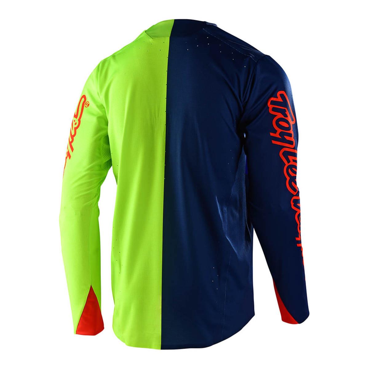 Troy Lee Sprint Ultra Tilt Race Jersey - Navy/Flo Yellow