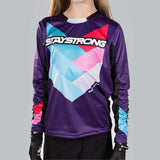 Stay Strong Youth Chevron Race Trikot - lila